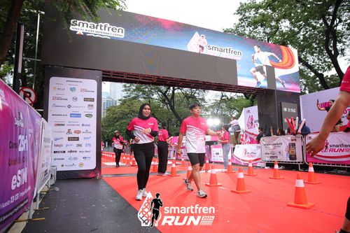 Race photo from Smartfren Run 2024