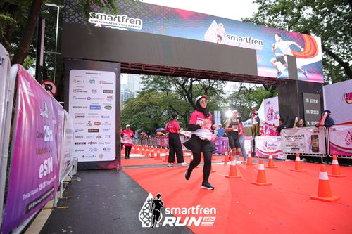 Race photo from Smartfren Run 2024