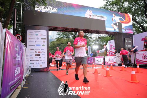 Race photo from Smartfren Run 2024