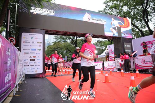 Race photo from Smartfren Run 2024