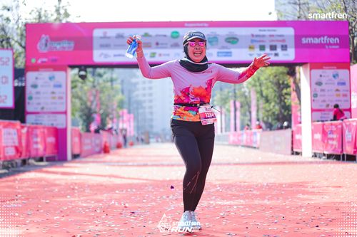 Race photo from Smartfren Run 2025 