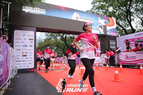 Race photo from Smartfren Run 2024