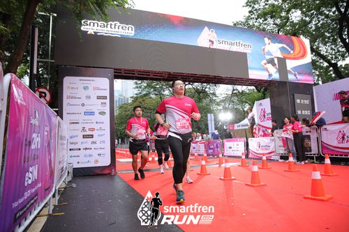 Race photo from Smartfren Run 2024