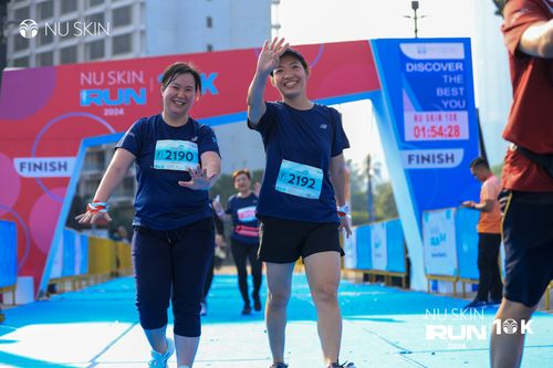 Race photo from Nu Skin Run 10K