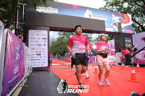 Race photo from Smartfren Run 2024