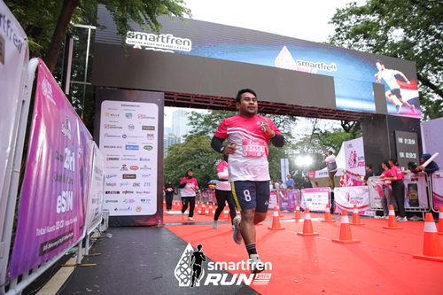 Race photo from Smartfren Run 2024