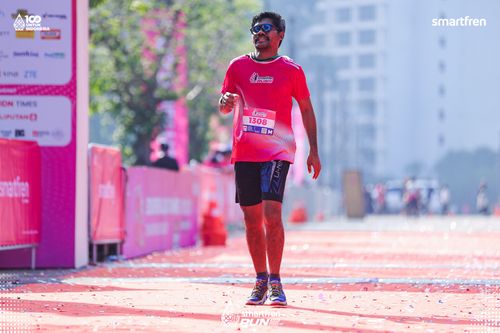 Race photo from Smartfren Run 2025 
