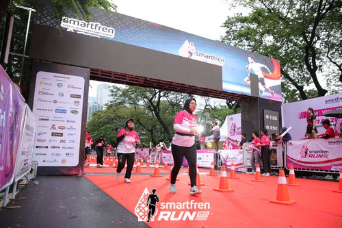 Race photo from Smartfren Run 2024