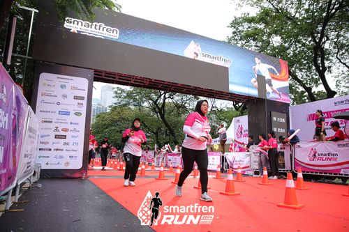 Race photo from Smartfren Run 2024