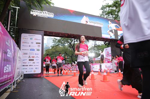 Race photo from Smartfren Run 2024
