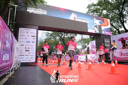 Race photo from Smartfren Run 2024