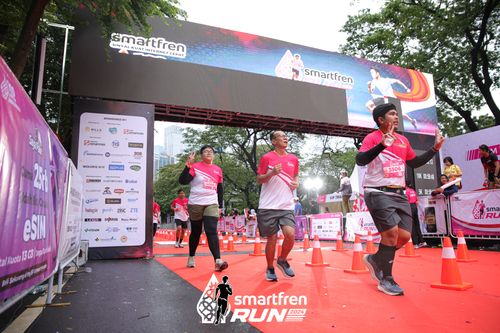 Race photo from Smartfren Run 2024