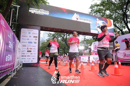 Race photo from Smartfren Run 2024