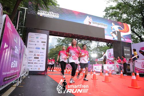 Race photo from Smartfren Run 2024