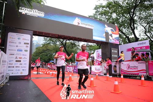 Race photo from Smartfren Run 2024