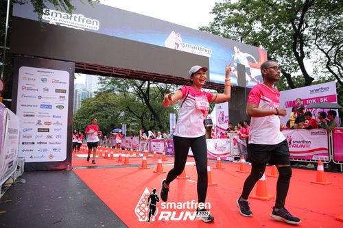 Race photo from Smartfren Run 2024