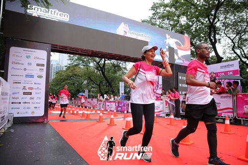 Race photo from Smartfren Run 2024