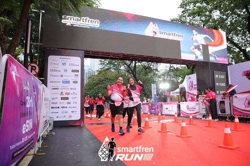Race photo from Smartfren Run 2024