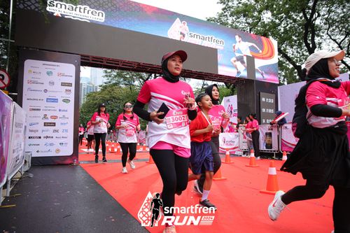 Race photo from Smartfren Run 2024