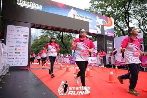 Race photo from Smartfren Run 2024