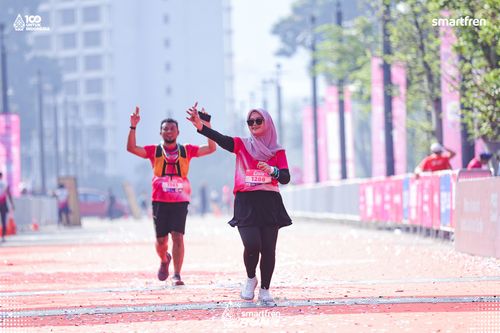 Race photo from Smartfren Run 2025 