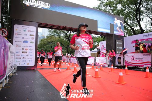 Race photo from Smartfren Run 2024
