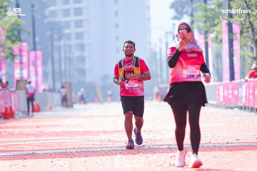 Race photo from Smartfren Run 2025 