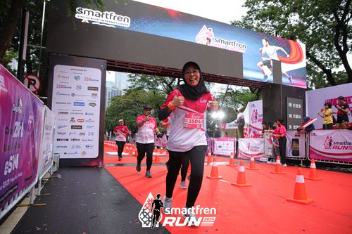 Race photo from Smartfren Run 2024