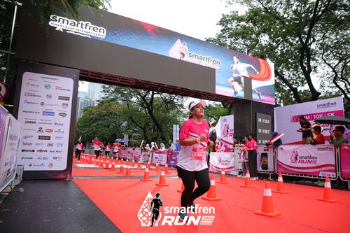 Race photo from Smartfren Run 2024