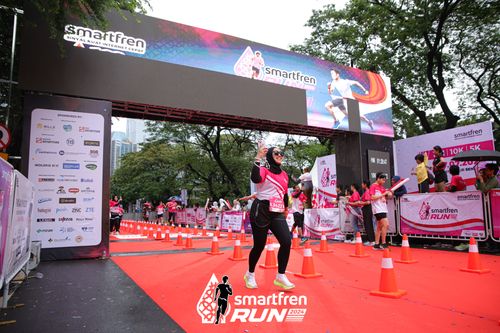 Race photo from Smartfren Run 2024