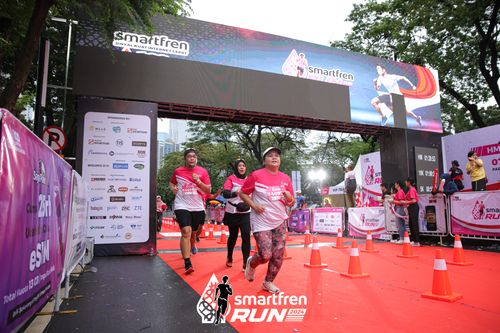 Race photo from Smartfren Run 2024