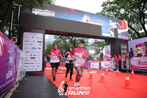 Race photo from Smartfren Run 2024