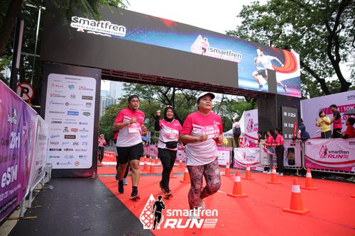 Race photo from Smartfren Run 2024