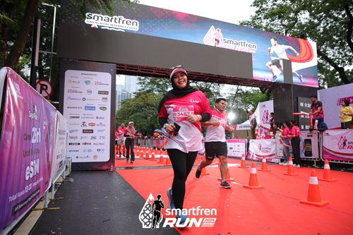 Race photo from Smartfren Run 2024
