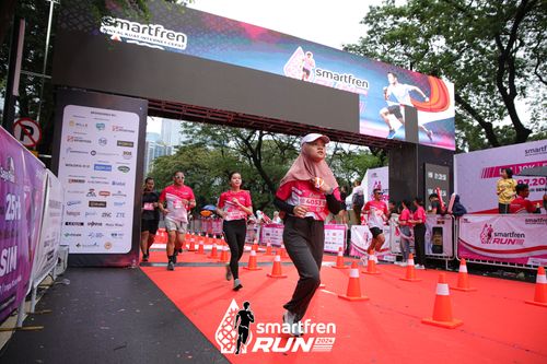 Race photo from Smartfren Run 2024