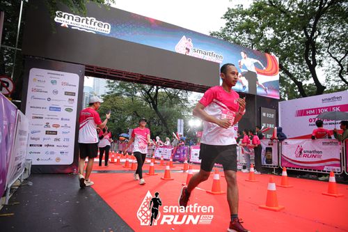 Race photo from Smartfren Run 2024