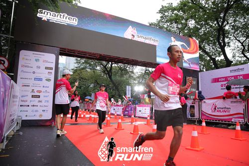 Race photo from Smartfren Run 2024