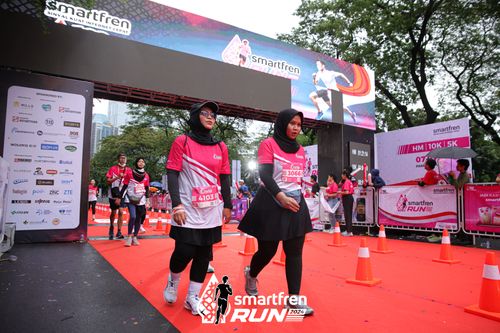 Race photo from Smartfren Run 2024
