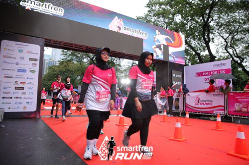 Race photo from Smartfren Run 2024
