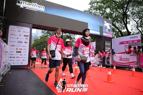 Race photo from Smartfren Run 2024