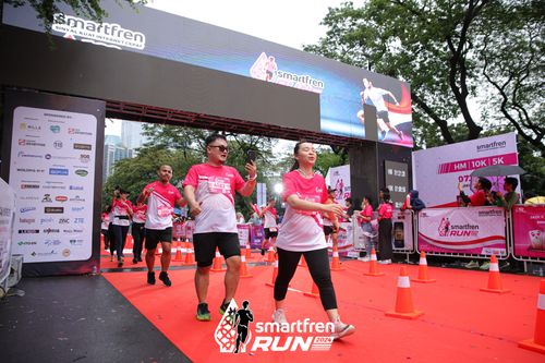 Race photo from Smartfren Run 2024
