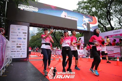 Race photo from Smartfren Run 2024