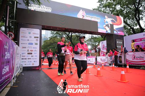 Race photo from Smartfren Run 2024