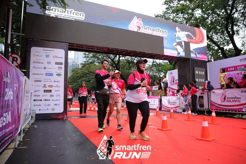 Race photo from Smartfren Run 2024