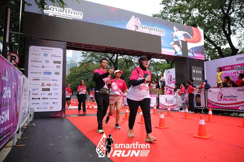 Race photo from Smartfren Run 2024