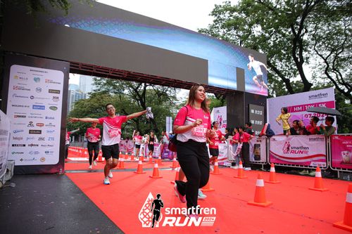 Race photo from Smartfren Run 2024