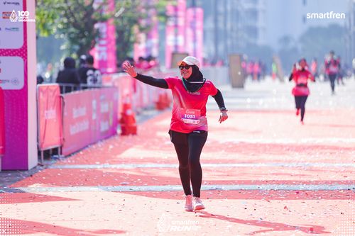 Race photo from Smartfren Run 2025 
