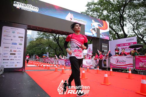 Race photo from Smartfren Run 2024