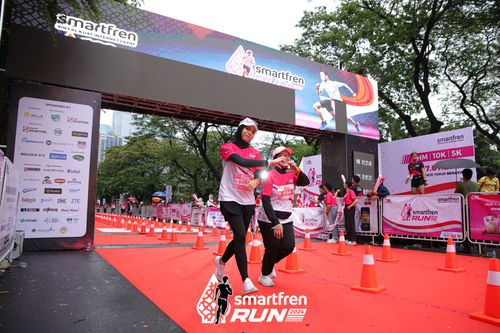 Race photo from Smartfren Run 2024