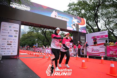 Race photo from Smartfren Run 2024